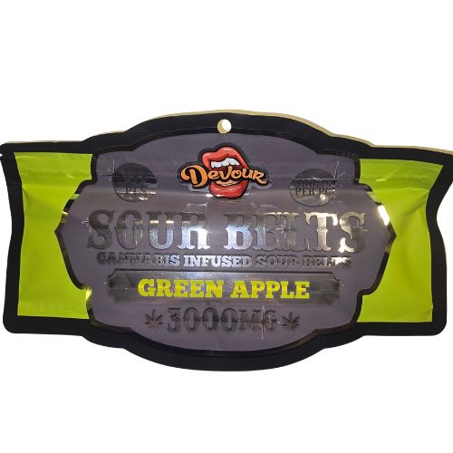 3000mg GREEN APPLE SOUR BELTS
