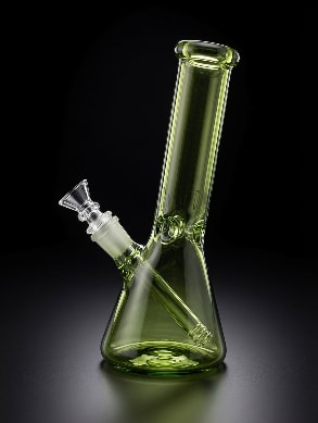 25cm LIME GLASS BONG