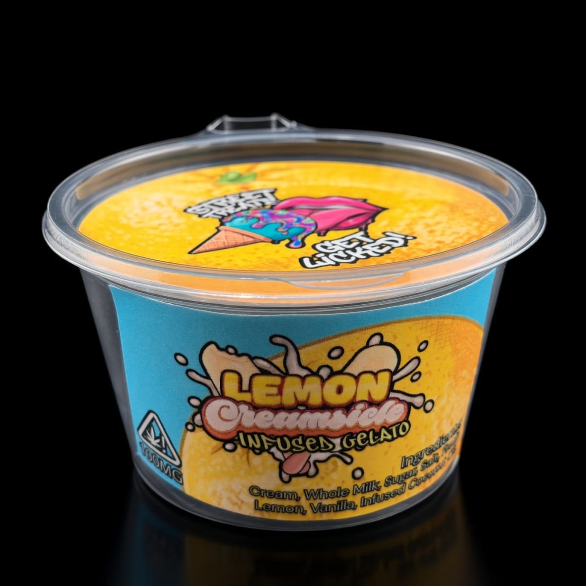 100mg LEMON CREAMSICLE - INFUSED GELATO