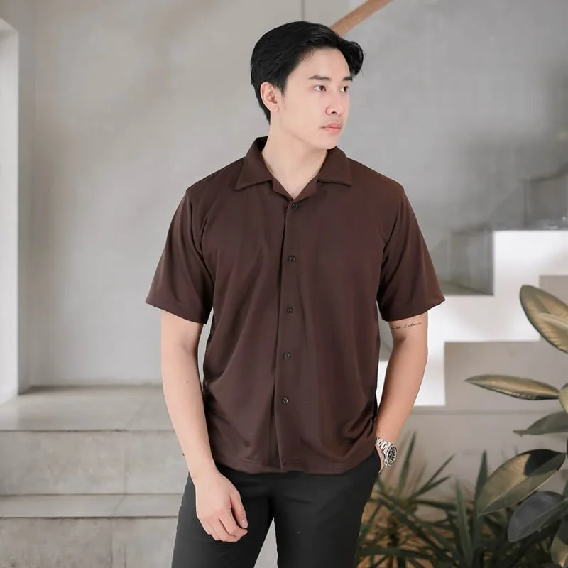 Kemeja Cove Series Coffe Polos