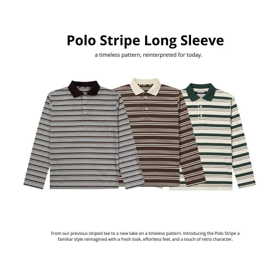 Polo Ray Stripe Longsleeve Boxy