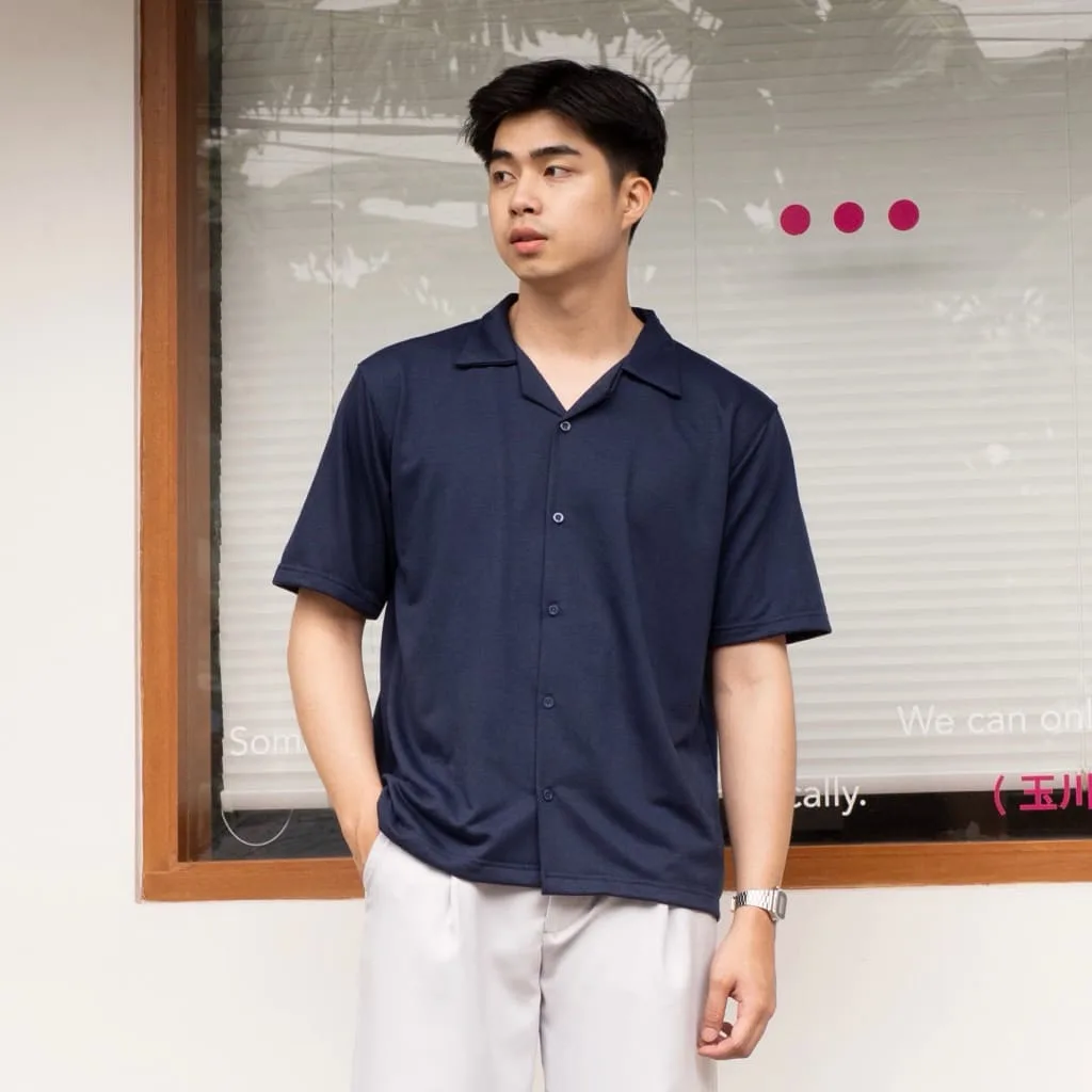 Kemeja Cove Basic series Lengan Pendek Coffe