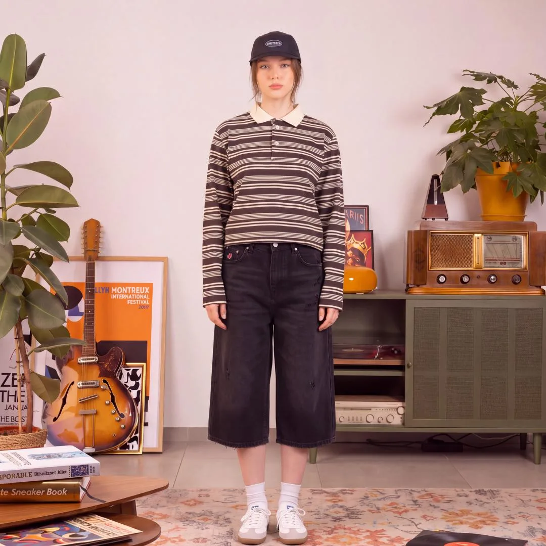 Polo Ray Stripe Longsleeve Boxy