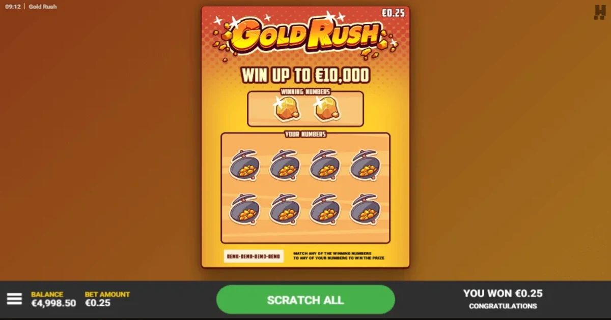 Juego gold rush gratis