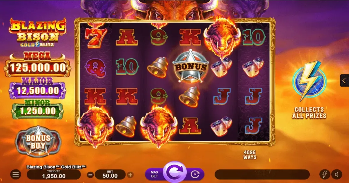 Free Play Blazing Bison™ Gold Blitz™ Slots Game - Online Casino Slot ...