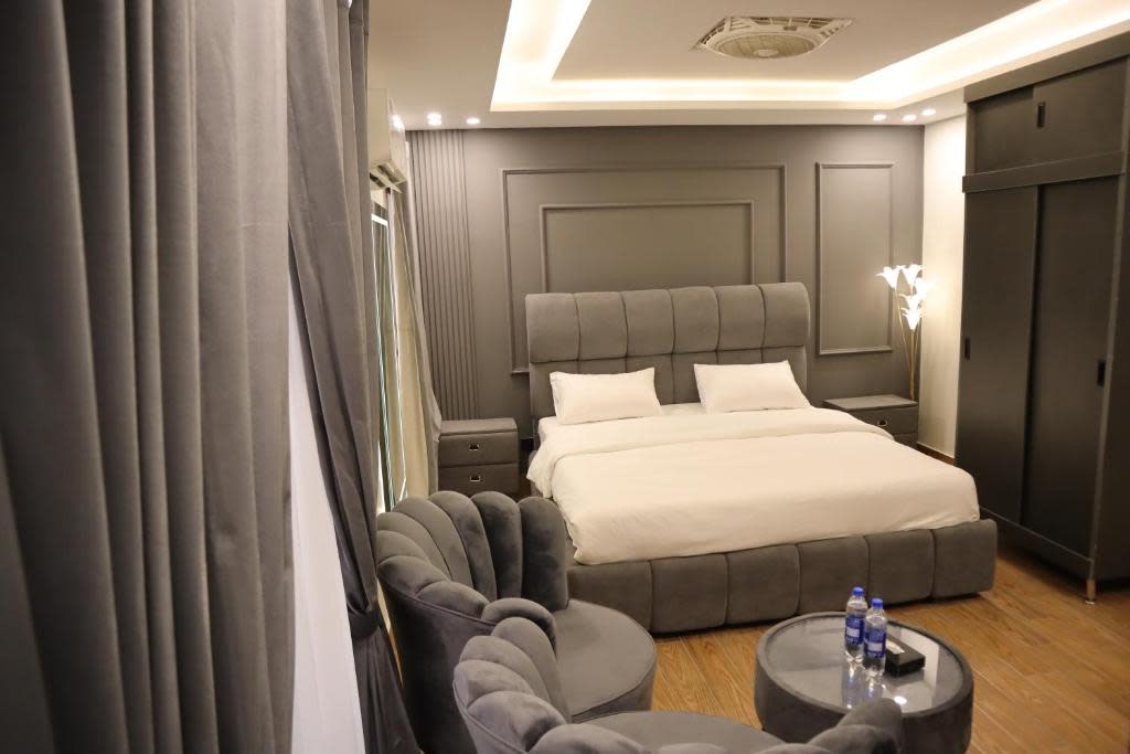 Guest room at Bahria Premium Hotel in Phase 7 Rawalpindi