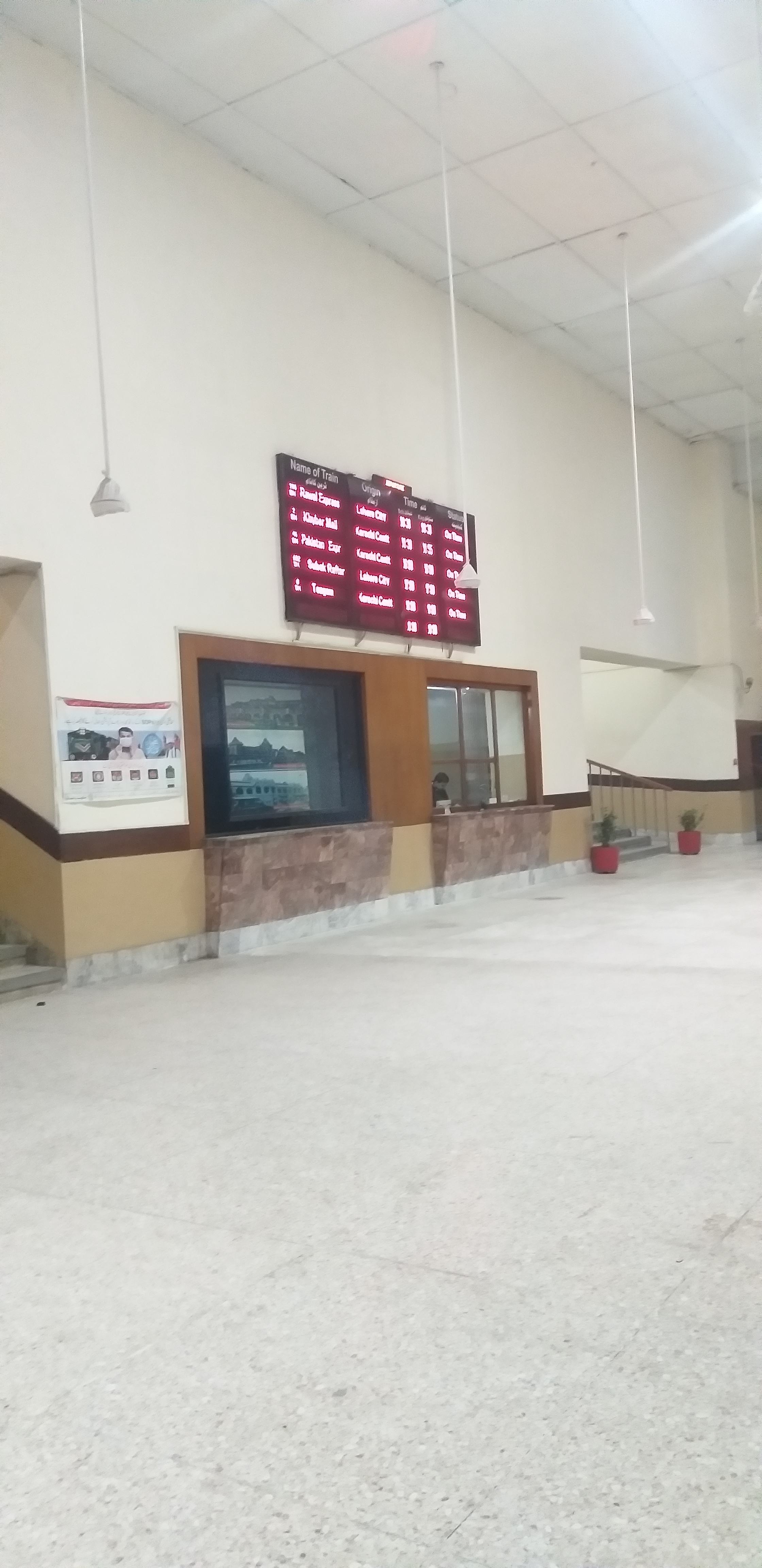 Historic reception building at Rawalpindi Railway Station