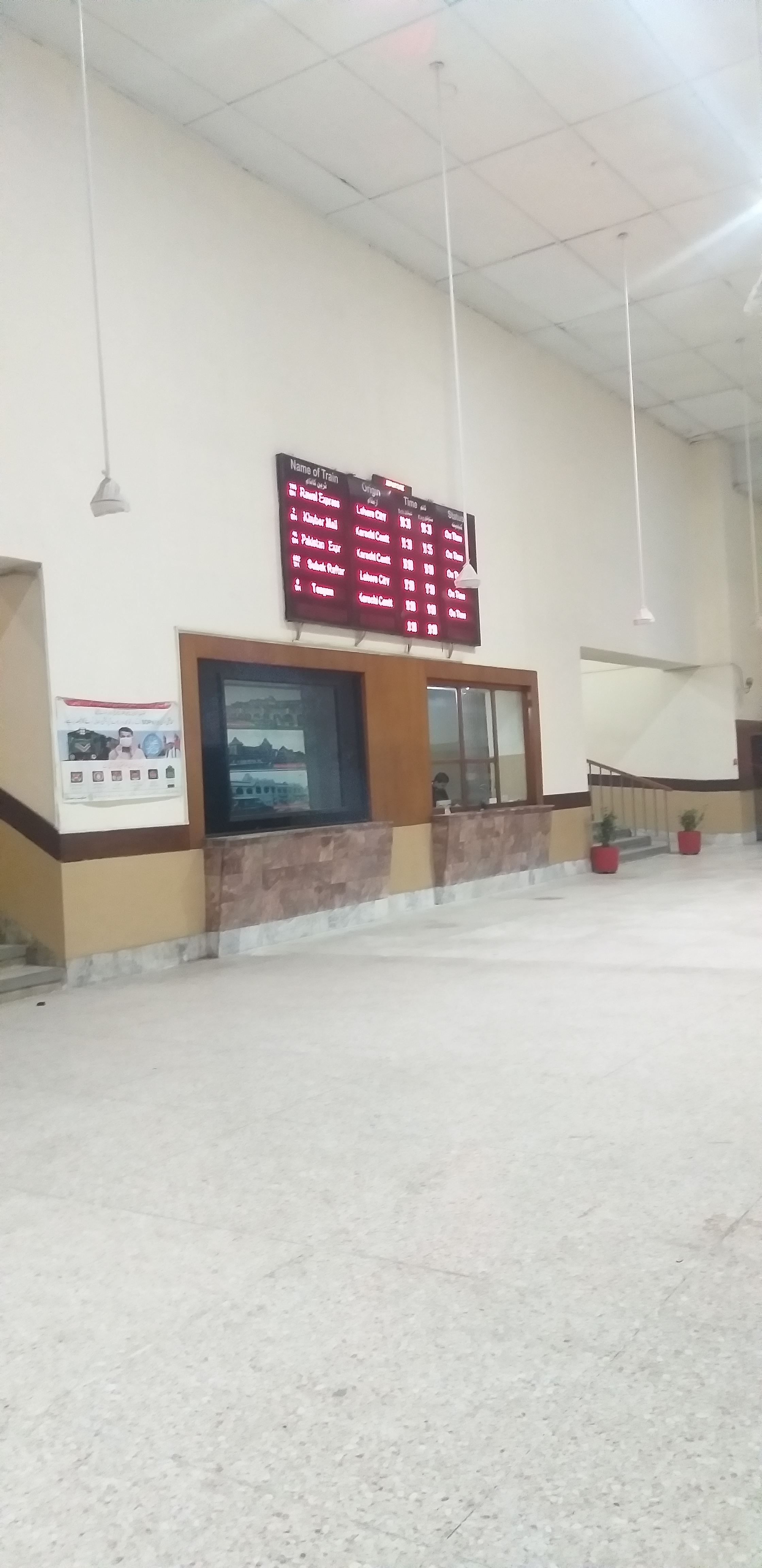 Historic reception building at Rawalpindi Railway Station