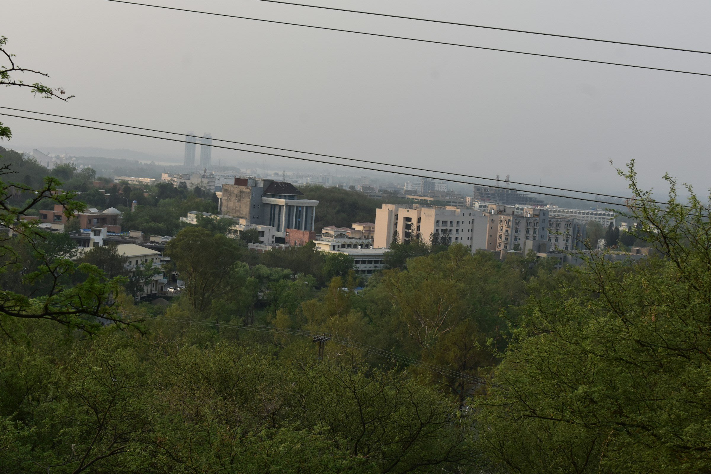 Islamabad city seen from Trail 3 in the Margalla Hills