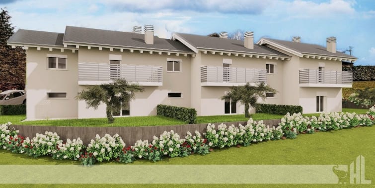 Rif.1612_A - Nuove villette indipendenti a Bolago di Sedico: efficienza, comfort e verde privato