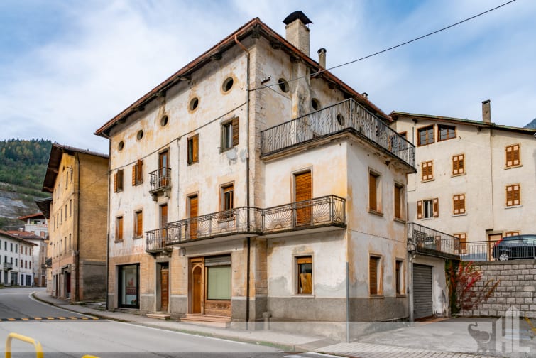 Rif. 1456 - Immobile a Lozzo di Cadore con 2 appartamenti e 2 unità commerciali