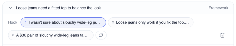 Flyletter Publicist post editor showing three hook options, a refresh control for new hooks, and the post body open for direct editing