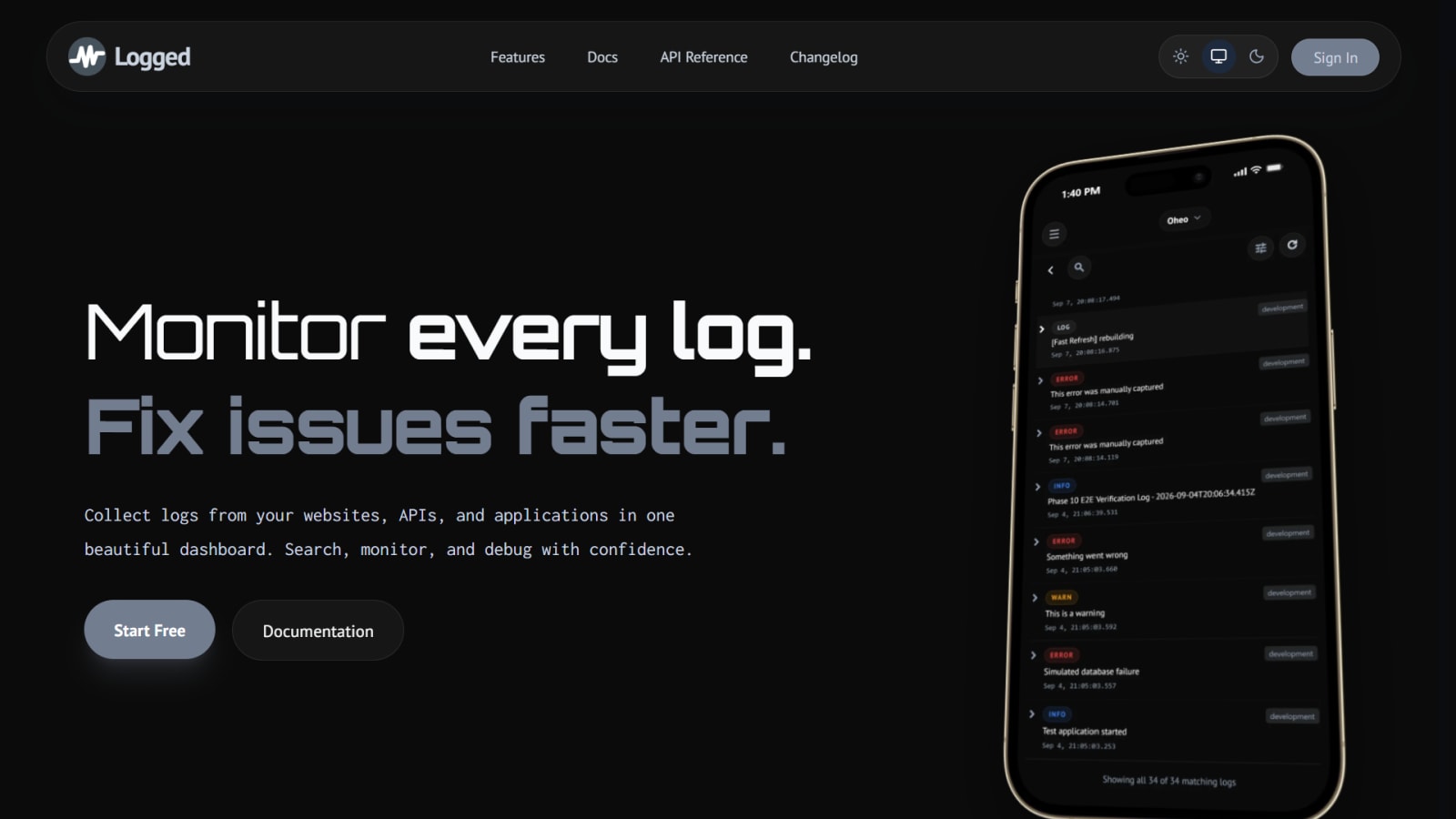 Logged screenshot 1