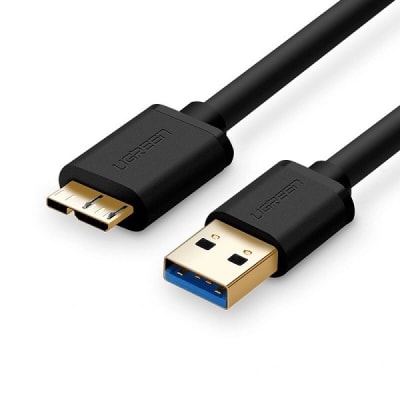 UGREEN USB-A 3.0 to Micro USB 3.0 Male Cable 0.5m Black - US130