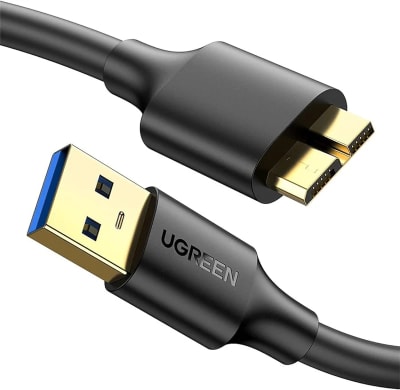 UGREEN USB-A 3.0 to Micro USB 3.0 Male Cable 1m Black - US130