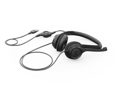 Logitech H390 USB-C Headset with Noise Cancelling Mic - Black - 981-001576