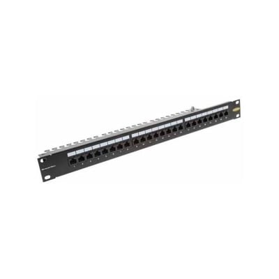 R & M 19" 1U PC Patch Panel 24-Port/u, Cat. 6A, gray, empty
