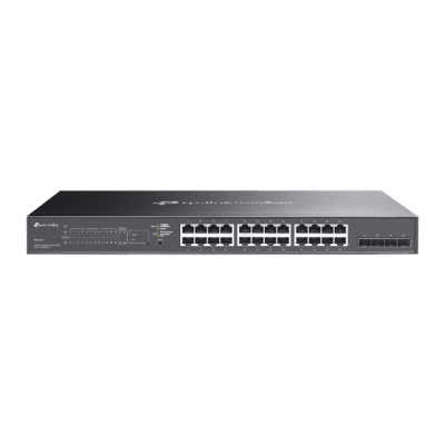 TP-Link 28-Port 10/100/1000Mbps JetStream Gigabit Smart Switch with 24-Port PoE+ - TL-SG2428P