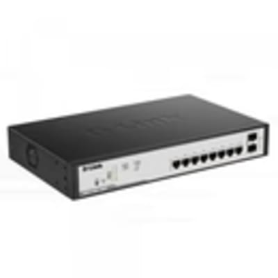 D-Link 8 Port PoE Gigabit Smart Managed Switch + 2 SFP ports - DGS-F1100-10PS