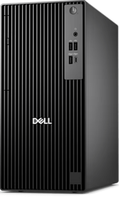 Dell Pro Tower QCT1250, Intel Core Ultra 7 265, 8GB DDR5 5600, 512GB M.2 PCIe NVMe SSD, Ubuntu, No ODD, USB Wired Keyboard and Mouse, Black, 1 Year Warranty, Front Ports: One Universal Audio Jack, Two USB-A 2.0, One USB-A (USB 5Gbps / USB 3.2 Gen 1), One USB-C (USB 5Gbps / USB 3.2 Gen 1), Rear Ports: One DisplayPort 1.4a, One HDMI 2.1, Two USB-A (USB 5Gbps / USB 3.2 Gen 1), Two USB-A 2.0 with SmartPower On, One RJ45 Ethernet, One Kensington Lock Slot - XCTO_QCT1250_U7 No Monitor