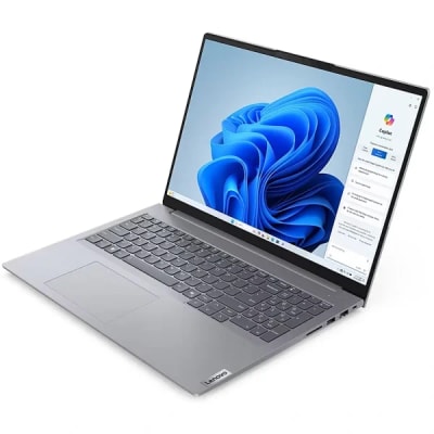 Lenovo ThinkBook 14 G8 IAL, Intel Core Ultra 5 225U, 8GB DDR5 5600 (Up to 64GB Support), 512GB SSD M.2 2242 PCIe 4.0x4 NVMe, No OS, 14" WUXGA, No ODD, WLAN + Bluetooth (Wi-Fi 6E, 802.11ax 2x2 + BT5.3), FHD 1080p with Privacy Shutter Webcam, Stereo speakers, Fingerprint Reader, Arctic Grey, 2 Year Warranty, Ports: One USB-A (USB 5Gbps / USB 3.2 Gen 1), One USB-A (USB 5Gbps / USB 3.2 Gen 1), Always On, One USB-C (USB 10Gbps / USB 3.2 Gen 2), with USB PD 3.0 and DisplayPort 1.4, One USB-C (Thunderbolt 4 / USB4 40Gbps), with USB PD 3.0 and DisplayPort 2.1, One HDMI 2.1, up to 4K/60Hz, One Headphone / microphone combo jack (3.5mm), One Ethernet (RJ-45), One SD card reader, Kensington Nano Security Slot - 21SJ0000UE Lenovo 15.6" Laptop Casual Toploader