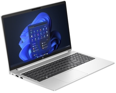 HP ProBook 450 G10, Intel Core i5 1334U, 8GB DDR4 3200, 512GB PCIe NVMe SSD, FreeDOS, 15.6" FHD, No ODD, Realtek Wi-Fi 6E AX211 (2x2) and Bluetooth 5.3 wireless card, 5 MP IR Camera, Dual stereo speakers, dual array microphones, Fingerprint Reader, Backlit Keyboard, Pike Silver, 1 Year Warranty, Ports: Two USB Type-C 10Gbps signaling rate (USB Power Delivery, DisplayPort 2.1), Two USB Type-A 5Gbps signaling rate (1 charging, 1 power), One HDMI 2.1, One RJ-45, One stereo headphone/microphone combo jack, One AC power, Nano Security Lock Slot - B39P8AT