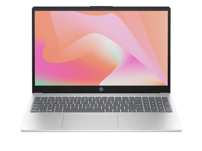 HP 15-fd0662nia, Intel Core 5 120U, 8GB DDR5 5200, 512GB PCIe NVMe M.2 SSD, FreeDOS, 15.6" FHD, No ODD, MediaTek Wi-Fi 6E MT7902 (1x1) and Bluetooth 5.3 wireless card (supporting gigabit data rate), HP True Vision 720p HD camera with temporal noise reduction and integrated dual array digital microphones, Dual Speakers, Full-size, backlit, soft gray keyboard with numeric keypad, Natural Silver, 1 Year Warranty, Ports: One USB Type-C 5Gbps signaling rate (supports data transfer only), Two USB Type-A 5Gbps signaling rate, One AC smart pin, One HDMI 1.4b, One headphone/microphone combo - D46N7EA