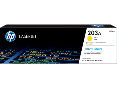 HP 203A Yellow Original LaserJet Toner Cartridge - CF542A