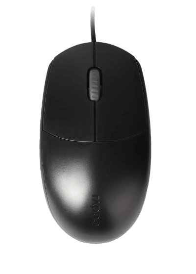 Rapoo Wired Optical Mouse N100 - Black