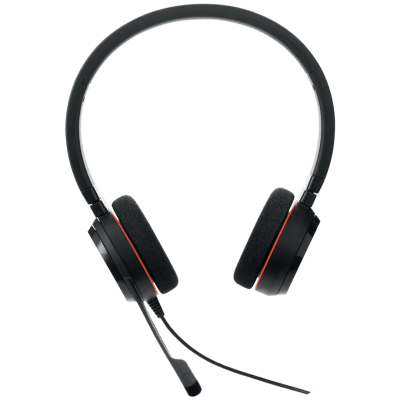 Jabra Evolve 20 USB-C Wired Stereo Headset with noise‑canceling mic, Microsoft Teams Certified, With USB-C/A Adapter- 4999-823-169