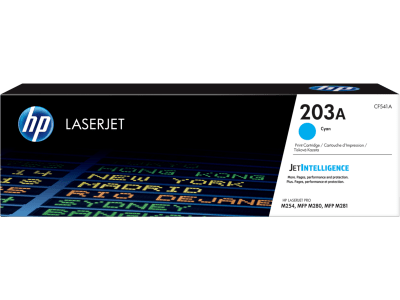 HP 203A Cyan Original LaserJet Toner Cartridge - CF541A