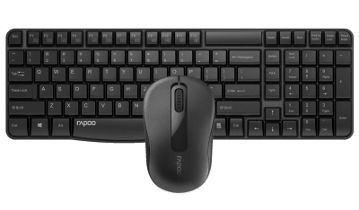 Rapoo Wireless Keyboard & Mouse X1800s - Black