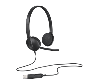 Logitech H340 USB-A Headset with Noise Cancelling Mic - Black - 981-000475