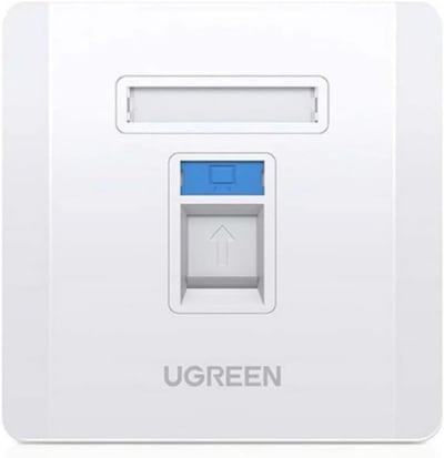 UGREEN Single-Port Wall Plate White - NW144
