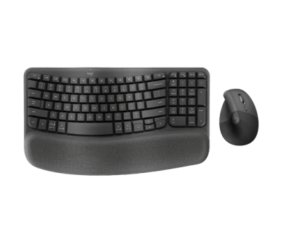 Logitech Wave Keys and Lift Combo Wireless and Bluetooth Keyboard and Mouse Combo