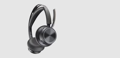 Poly Voyager Focus 2 Wired/ Wireless Bluetooth Stereo Headset with Active Noise-Cancelling mics