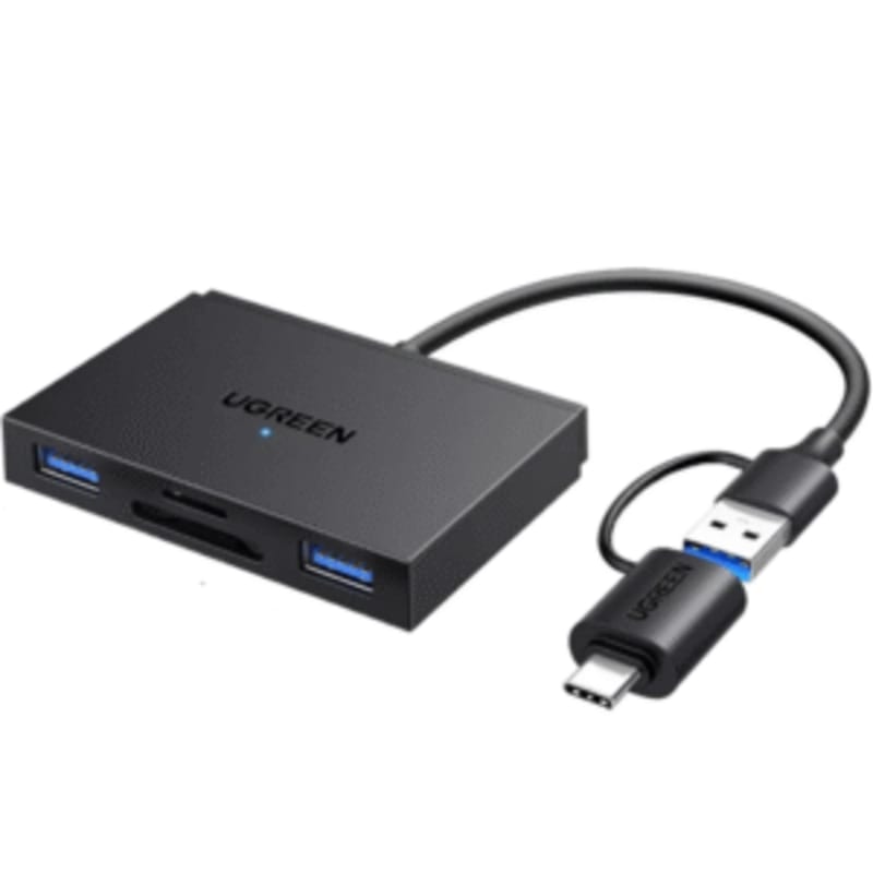 UGREEN 4-in-1 Card Reader with USB-C & USB-A 2-in-1 interface - CM812