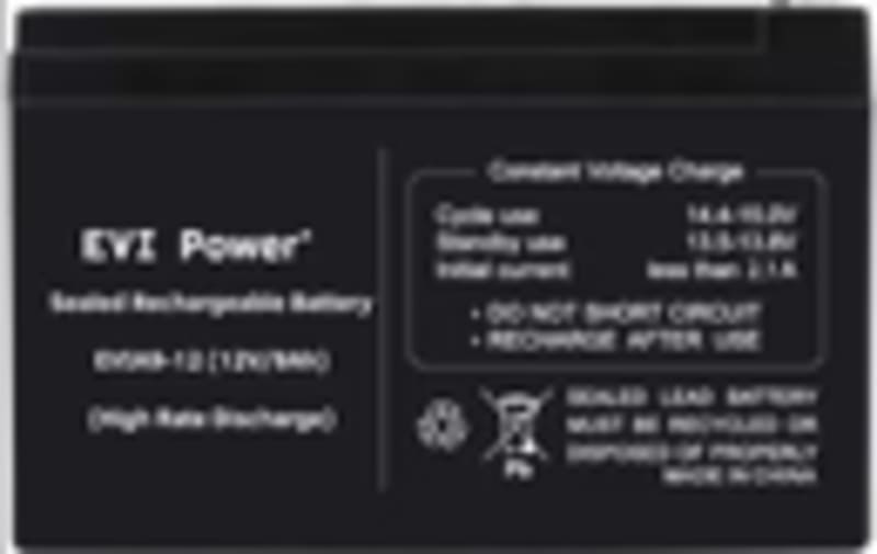 EVI 9Ah 12V Lead-Acid Battery - EVIA9-12