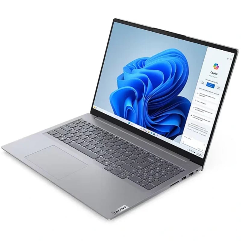 Lenovo ThinkBook 14 G8 IAL, Intel Core Ultra 5 225U, 8GB DDR5 5600 (Up to 64GB Support), 512GB SSD M.2 2242 PCIe 4.0x4 NVMe, No OS, 14" WUXGA, No ODD, WLAN + Bluetooth (Wi-Fi 6E, 802.11ax 2x2 + BT5.3), FHD 1080p with Privacy Shutter Webcam, Stereo speakers, Fingerprint Reader, Arctic Grey, 2 Year Warranty, Ports: One USB-A (USB 5Gbps / USB 3.2 Gen 1), One USB-A (USB 5Gbps / USB 3.2 Gen 1), Always On, One USB-C (USB 10Gbps / USB 3.2 Gen 2), with USB PD 3.0 and DisplayPort 1.4, One USB-C (Thunderbolt 4 / USB4 40Gbps), with USB PD 3.0 and DisplayPort 2.1, One HDMI 2.1, up to 4K/60Hz, One Headphone / microphone combo jack (3.5mm), One Ethernet (RJ-45), One SD card reader, Kensington Nano Security Slot - 21SJ0000UE Lenovo 15.6" Laptop Casual Toploader