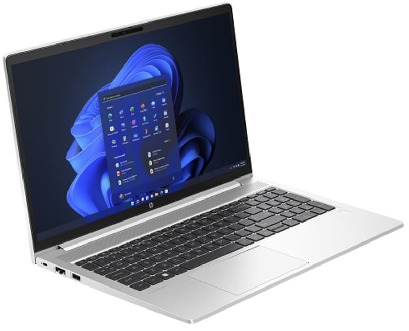 HP ProBook 450 G10, Intel Core i5 1334U, 8GB DDR4 3200, 512GB PCIe NVMe SSD, FreeDOS, 15.6" FHD, No ODD, Realtek Wi-Fi 6E AX211 (2x2) and Bluetooth 5.3 wireless card, 5 MP IR Camera, Dual stereo speakers, dual array microphones, Fingerprint Reader, Backlit Keyboard, Pike Silver, 1 Year Warranty, Ports: Two USB Type-C 10Gbps signaling rate (USB Power Delivery, DisplayPort 2.1), Two USB Type-A 5Gbps signaling rate (1 charging, 1 power), One HDMI 2.1, One RJ-45, One stereo headphone/microphone combo jack, One AC power, Nano Security Lock Slot - B39P8AT