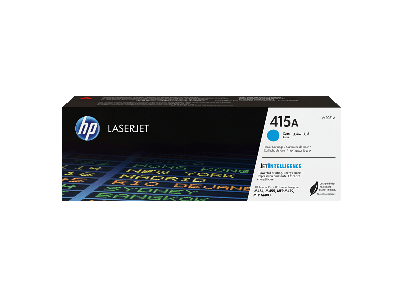 HP 415A Cyan Original LaserJet Toner Cartridge - W2031A