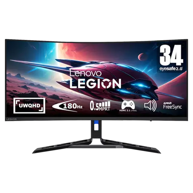 Lenovo Legion R34w-30 34" WQHD Curved Gaming Monitor