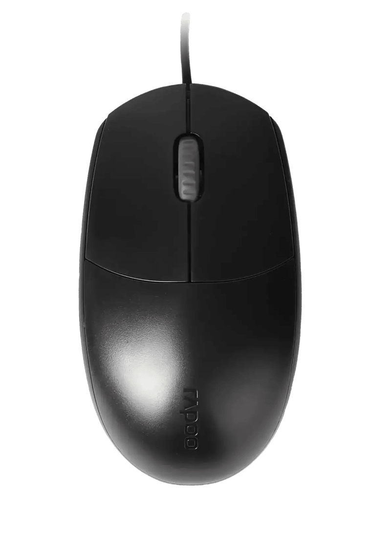 Rapoo Wired Optical Mouse N100 - Black