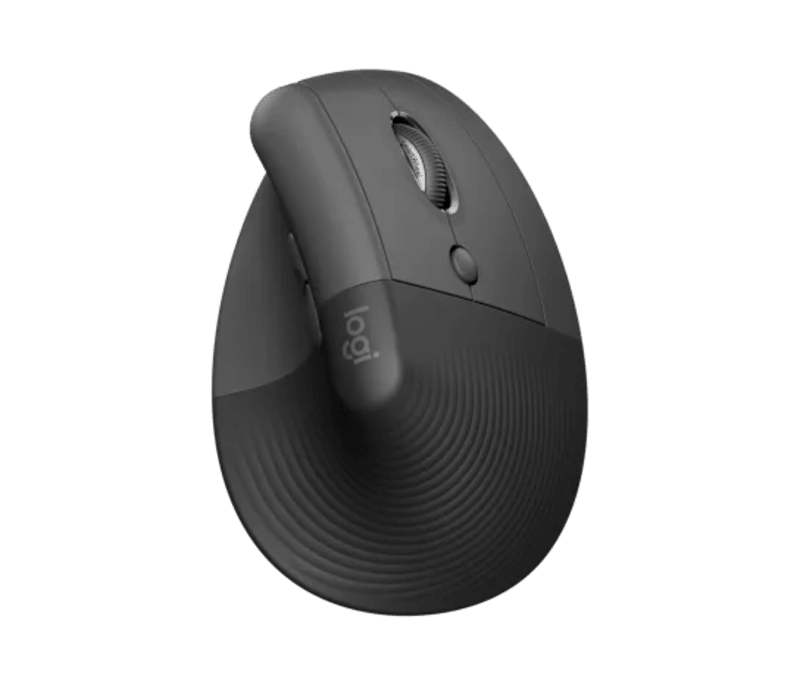 Logitech Lift Vertical Ergonomic Wireless and Bluetooth Mouse - Graphite - 910-006473