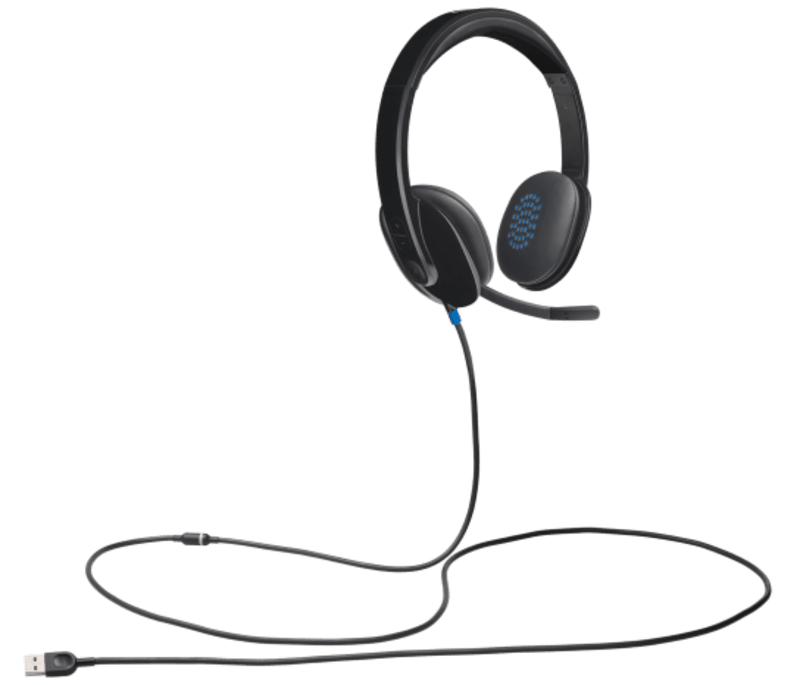 Logitech H540 USB-A Headset with Noise Cancelling Mic - Black - 981-000480