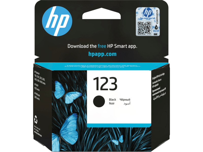 HP 123 Black ink cartridge