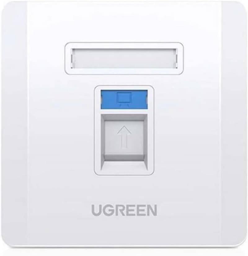 UGREEN Single-Port Wall Plate White - NW144
