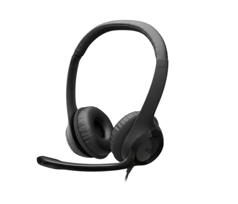 Logitech H390 USB-A Headset with Noise Cancelling Mic - Black - 981-000406