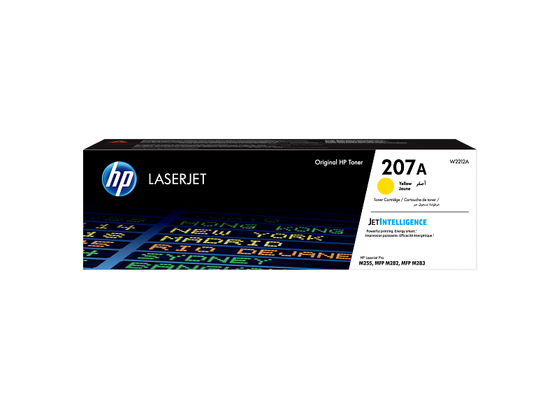 HP 207A Yellow Original LaserJet Toner Cartridge - W2212A