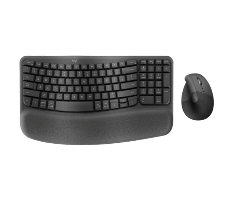 Logitech Wave Keys and Lift Combo Wireless and Bluetooth Keyboard and Mouse Combo